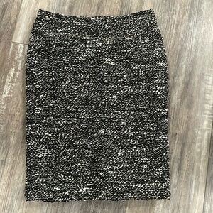 Gianfranco Ferre Black & White Textured Skirt